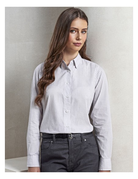 PRE-PR352-Womens Maxton Check Long Sleeve Shirt 2